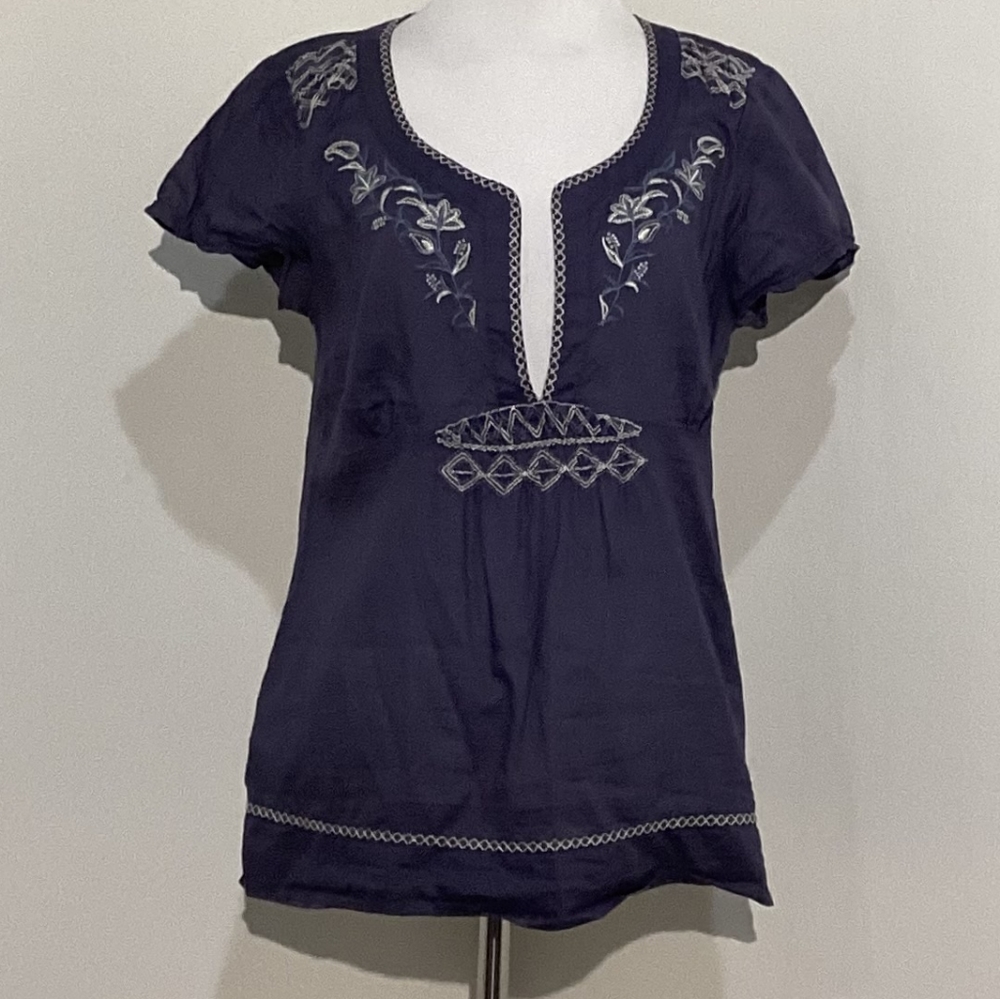 Eddie Bauer Women's Lightweight Blue Top